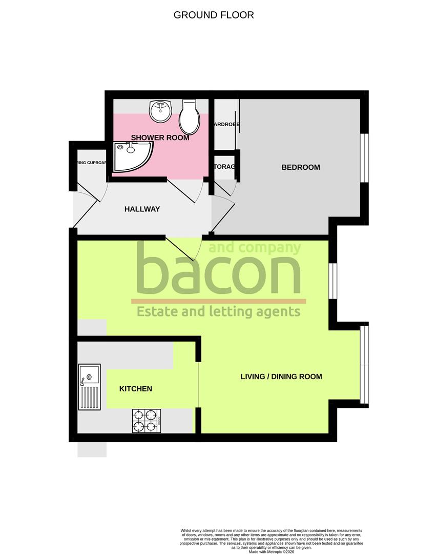 Floor Plan | Apartment | Belmaine Court, West Street, Worthing | For Sale